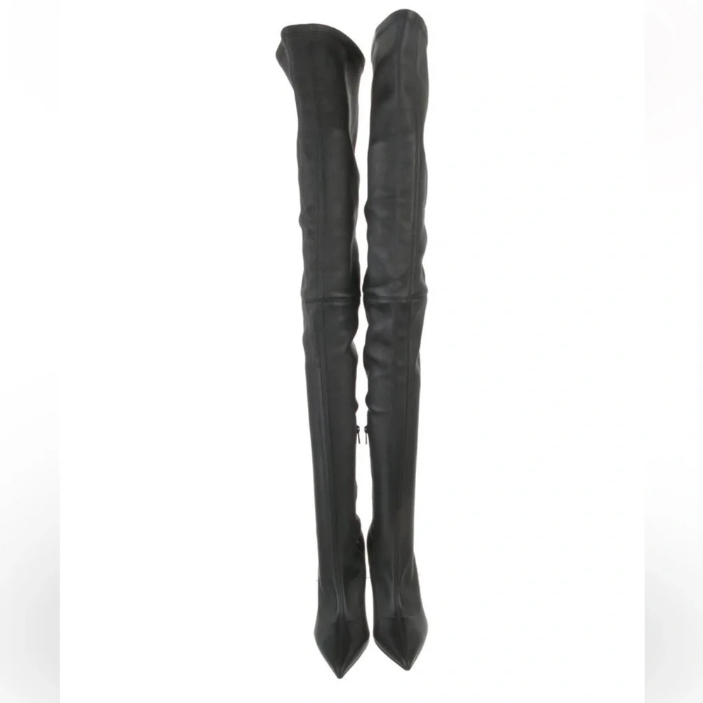 Christian Louboutin Leather Thigh High Boots